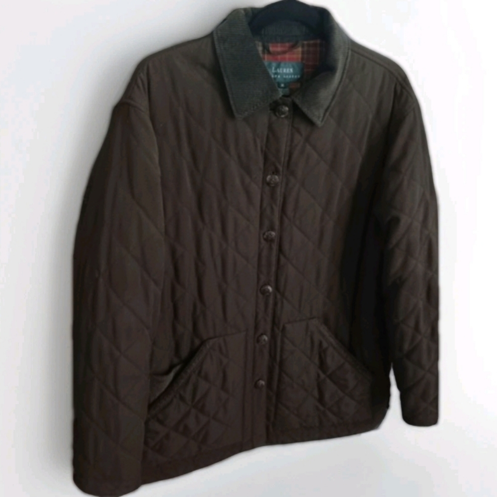 Ralph Lauren Men's Quilted Jacket - Chocolate Brown